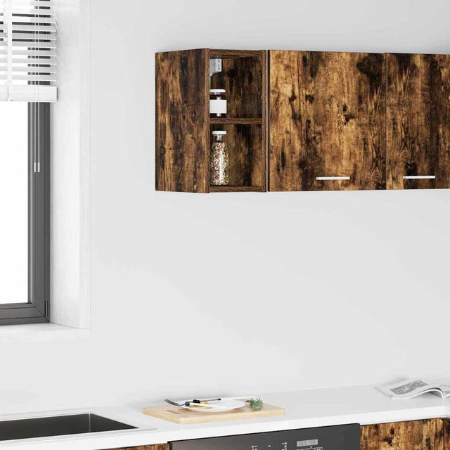 Vidaxl hangkast gerookt eiken 20 x 29,5 x 40 cm bewerkt hout