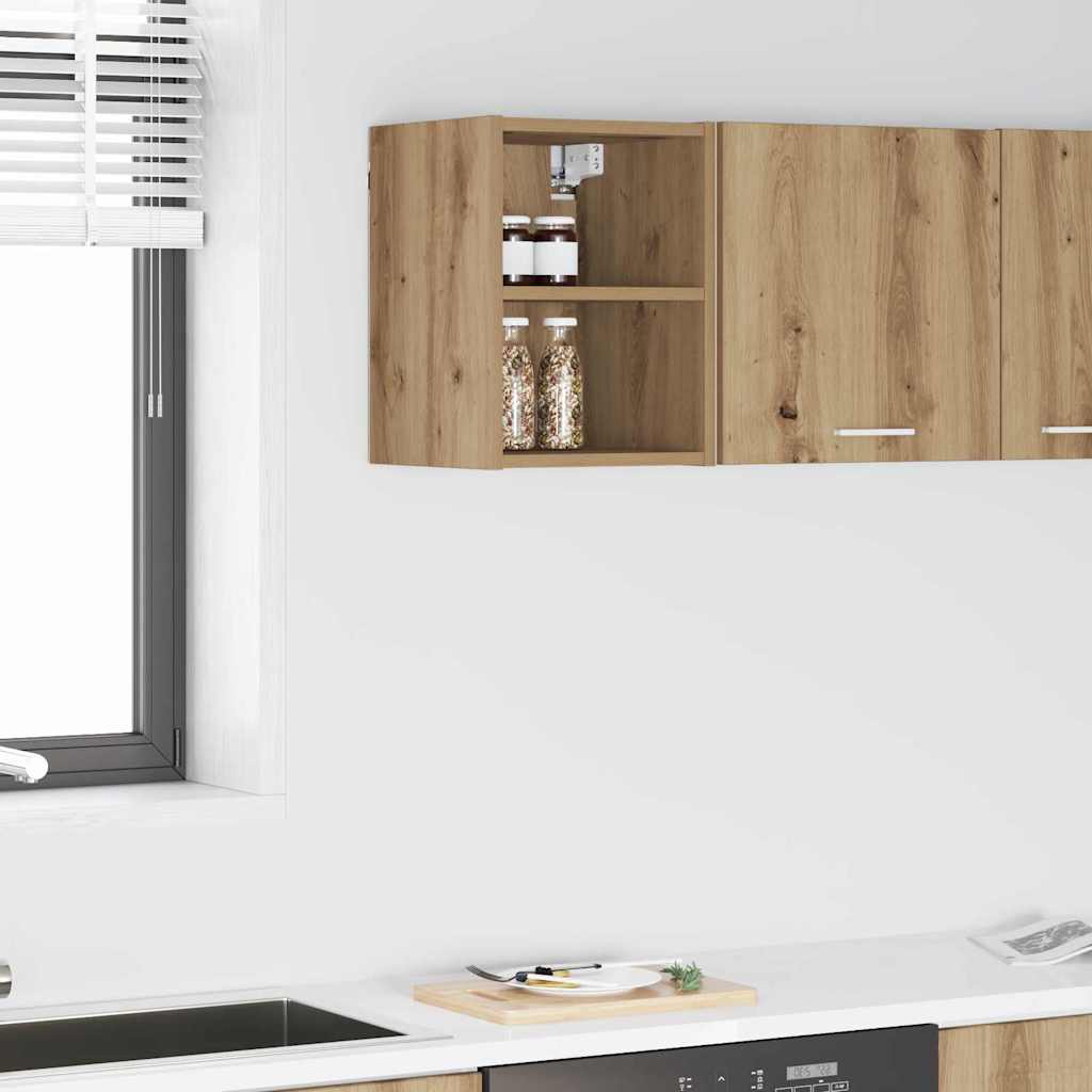 Vidaxl hangkast artisan eiken 30 x 29,5 x 40 cm bewerkt hout