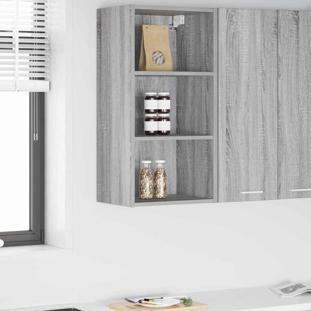 Vidaxl hangkast grijs sonoma 40 x 29,5 x 80 cm bewerkt hout
