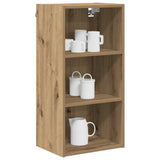 Vidaxl hangkast artisan eiken 40 x 29,5 x 80 cm bewerkt hout