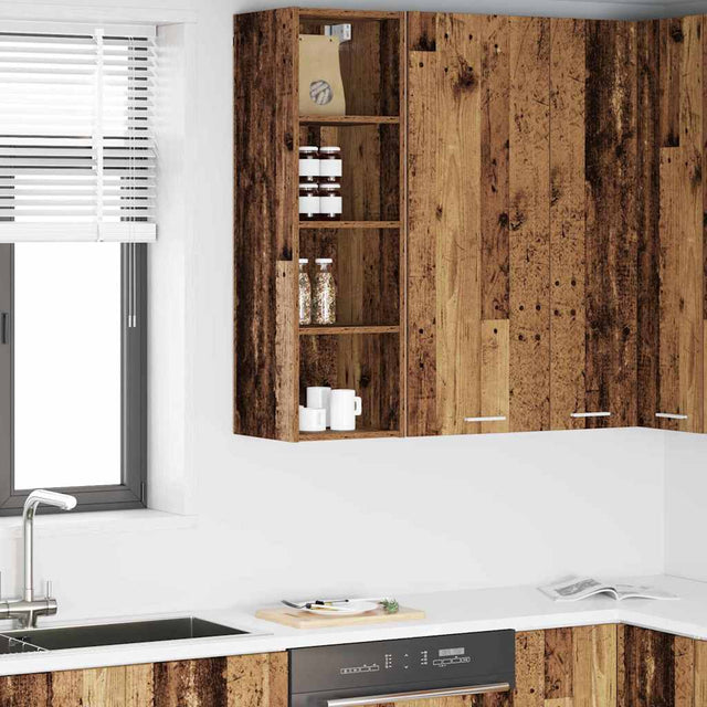 Vidaxl hangkast oudhout 30 x 29,5 x 100 cm bewerkt hout