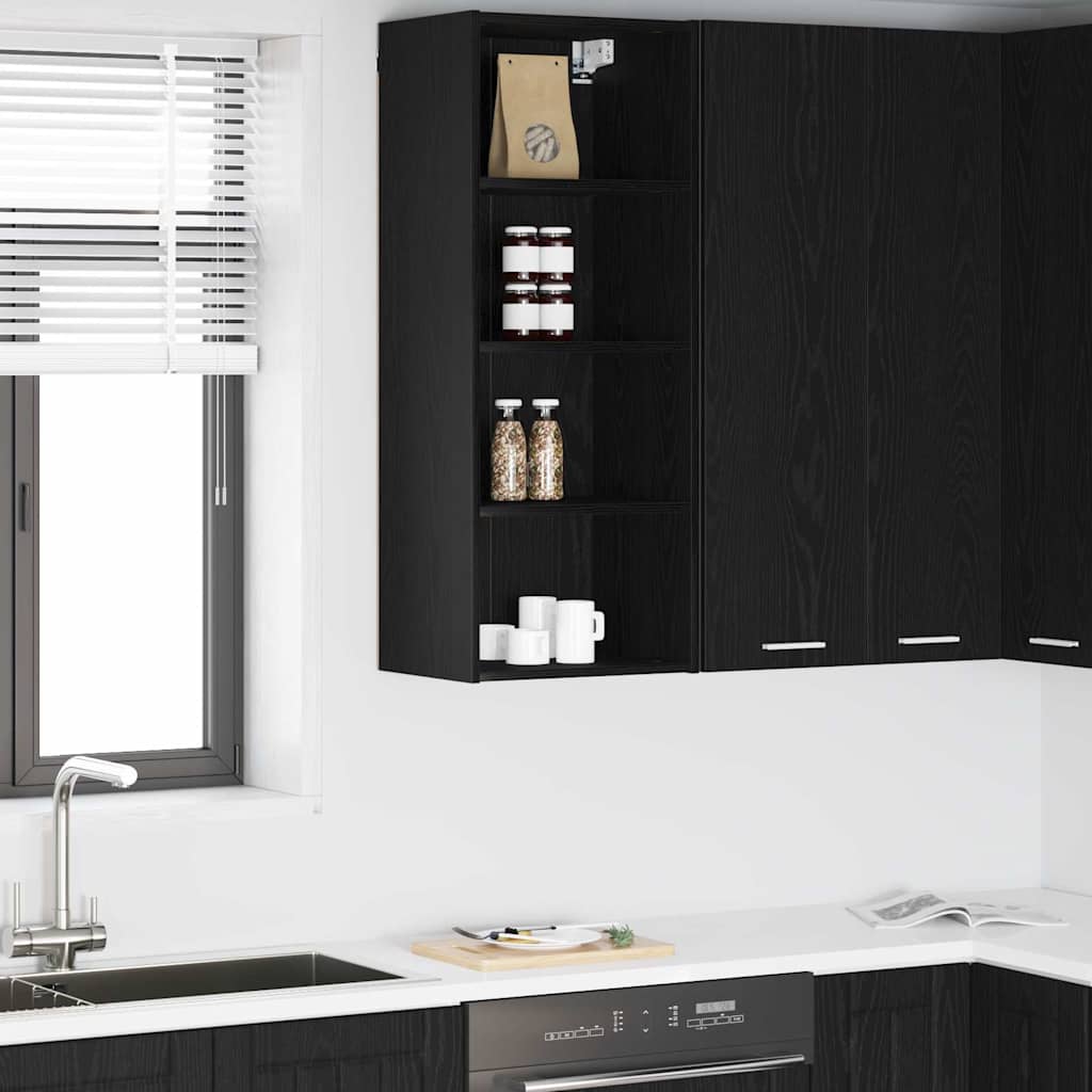 Vidaxl hangkast zwart eiken 40 x 29,5 x 100 cm bewerkt hout