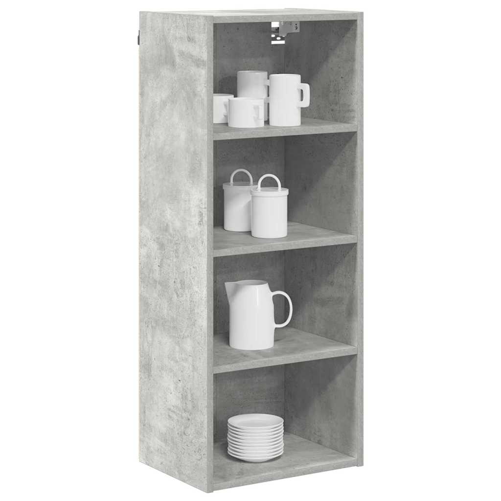 Vidaxl hangkast beton grijs 40 x 29,5 x 100 cm bewerkt hout