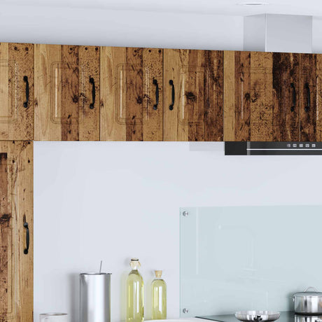 Vidaxl vaatwasserpaneel kalmar 2 st oudhout bewerkt hout