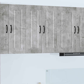 Vidaxl vaatwasserpaneel kalmar 2 st beton grijs bewerkt hout