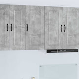 Vidaxl vaatwasserpaneel kalmar beton grijs 40 x 31 x 80 cm