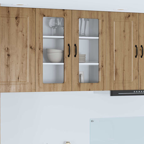Vidaxl vaatwasserpaneel kalmar artisan eiken 80 x 31 x 80 cm