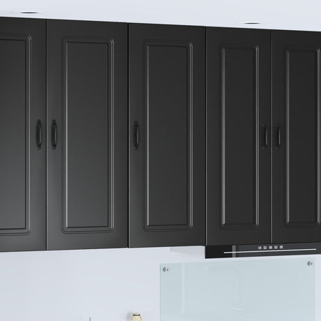Vidaxl vaatwasserpaneel kalmar zwart 40 x 31 x 100 cm bewerkt hout