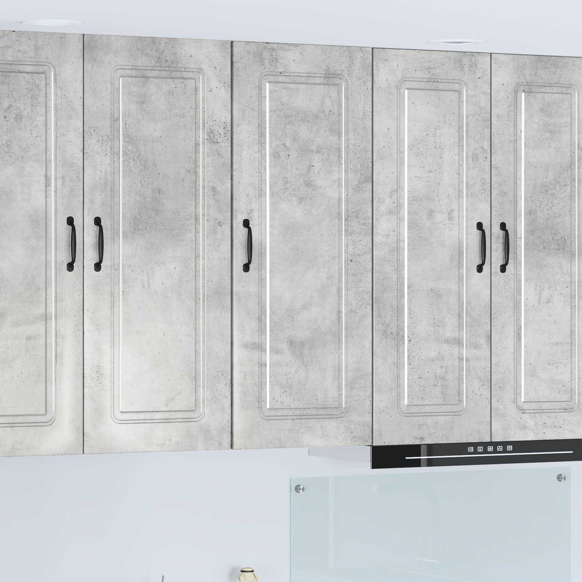 Vidaxl vaatwasserpaneel kalmar beton grijs 40 x 31 x 100 cm