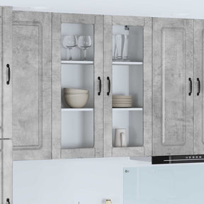 Vidaxl vaatwasserpaneel kalmar beton grijs 80 x 31 x 100 cm