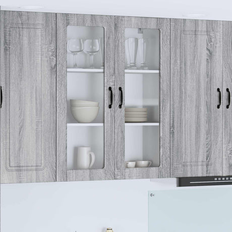 Vidaxl vaatwasserpaneel kalmar grijs sonoma 80 x 31 x 100 cm
