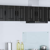Vidaxl wandkast lucca 2 st zwart bewerkt hout