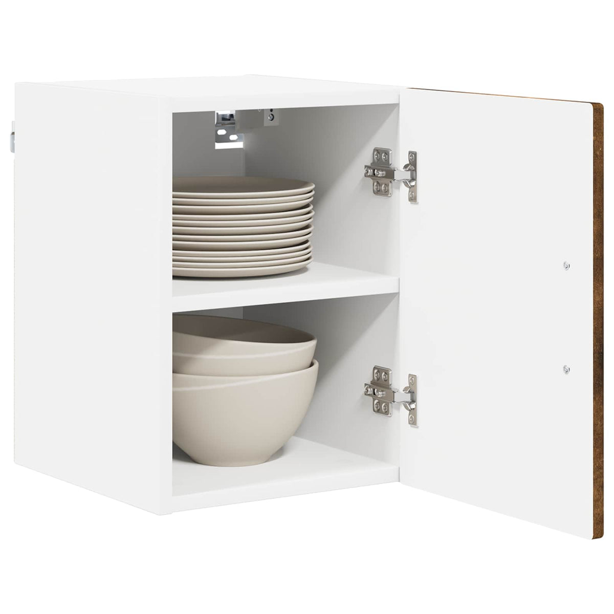 Vidaxl wandkast lucca 2 st gerookt eiken bewerkt hout