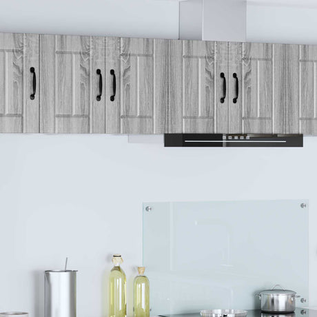 Vidaxl wandkast lucca 2 st grijs sonoma bewerkt hout