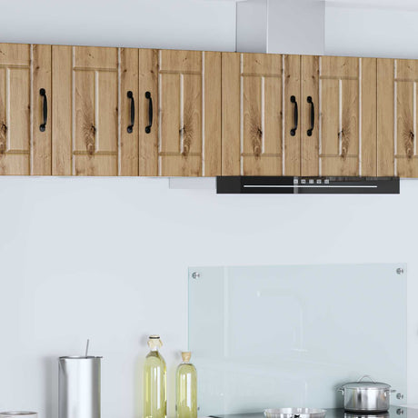 Vidaxl wandkast lucca 2 st artisanaal eiken bewerkt hout