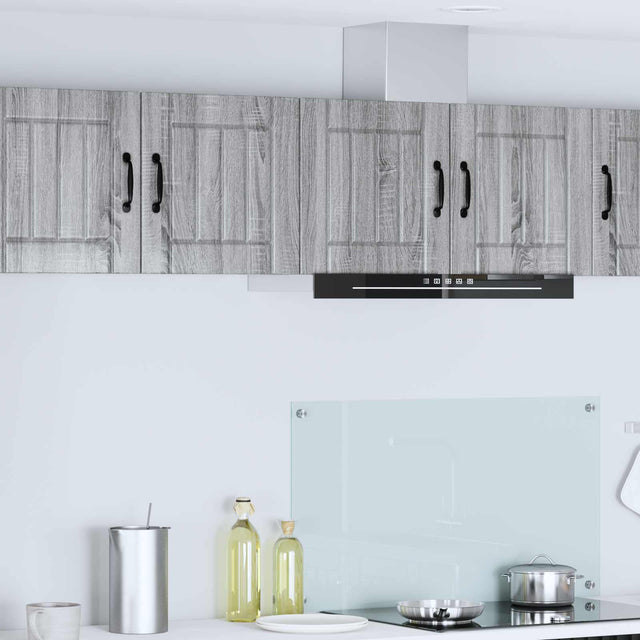Vidaxl wandkast lucca 2 st grijs sonoma bewerkt hout