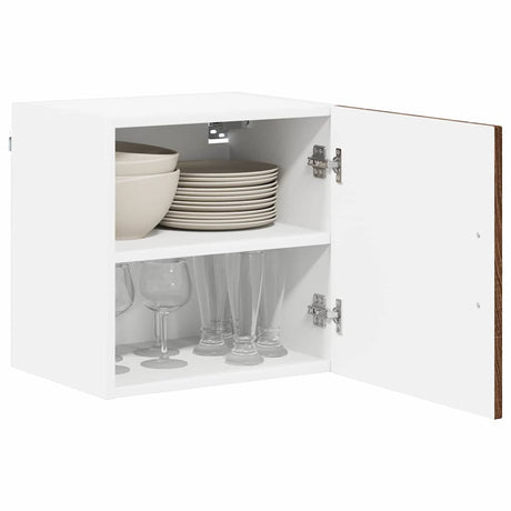 Vidaxl wandkast lucca bruin eiken 40 x 31 x 40 cm bewerkt hout