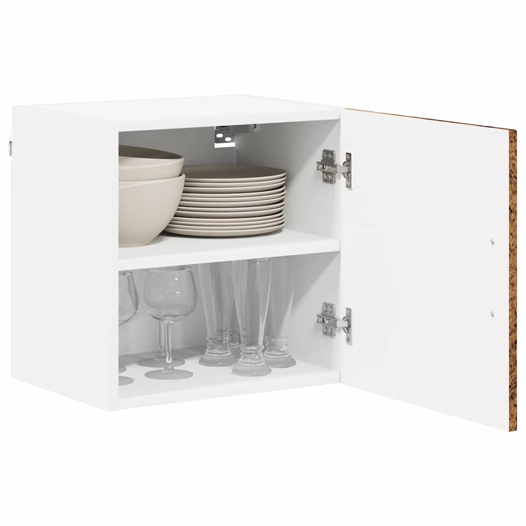 Vidaxl wandkast lucca oud hout 40 x 31 x 40 cm bewerkt hout