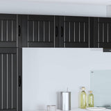 Vidaxl wandkast lucca 2 st zwart bewerkt hout