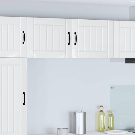 Vidaxl wandkast lucca 2 st hoogglans wit bewerkt hout