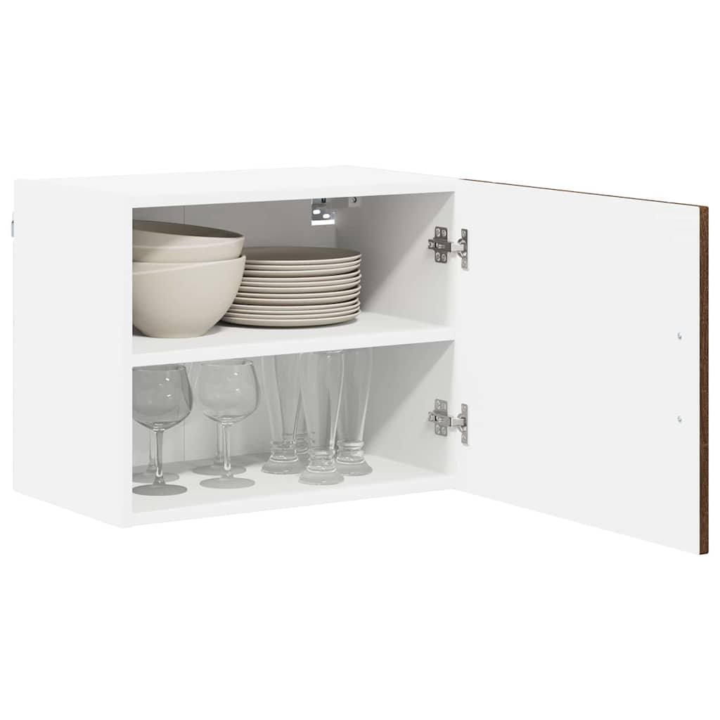 Vidaxl wandkast lucca bruin eiken 50 x 31 x 40 cm bewerkt hout