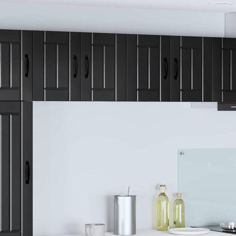 Vidaxl wandkast lucca zwart 60 x 31 x 40 cm bewerkt hout