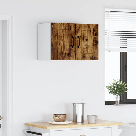 Vidaxl wandkast lucca gerookt eiken 60 x 31 x 40 cm bewerkt hout