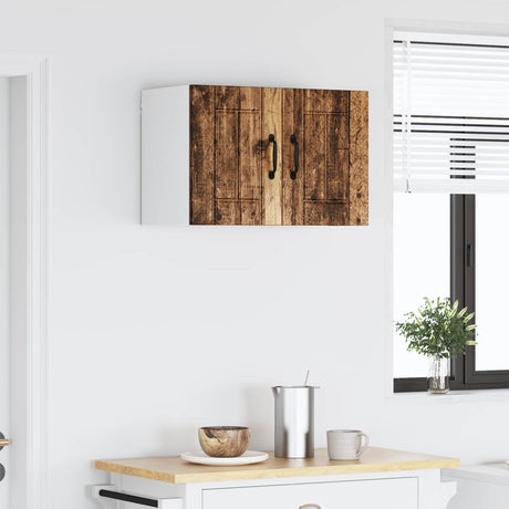 Vidaxl wandkast lucca oud hout 60 x 31 x 40 cm bewerkt hout