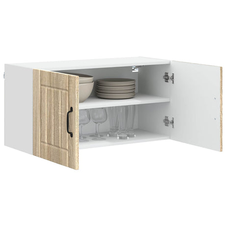 Vidaxl wandkast lucca sonoma eiken 80 x 31 x 40 cm bewerkt hout