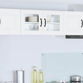 Vidaxl wandglas cabinet lucca wit 80 x 31 x 40 cm bewerkt hout
