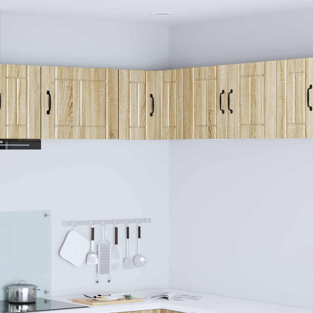 Vidaxl wandhoekkast lucca sonoma eiken 57 x 57 x 40 cm bewerkt hout