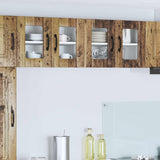 Vidaxl wandglas cabinet lucca 2 st oud hout bewerkt hout