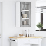 Vidaxl wandglas cabinet lucca 2 st grijs sonoma bewerkt hout