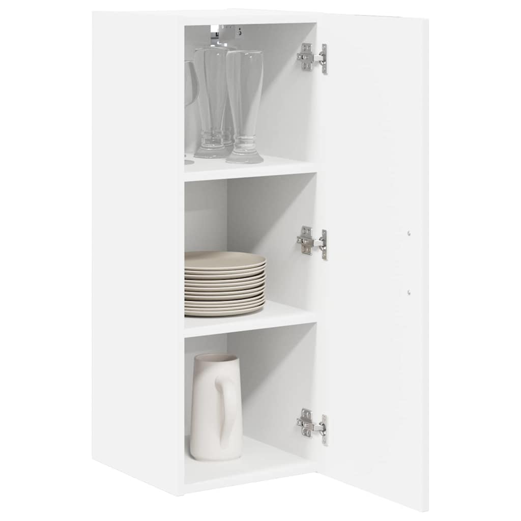 Vidaxl wandkast lucca wit 30 x 31 x 80 cm bewerkt hout