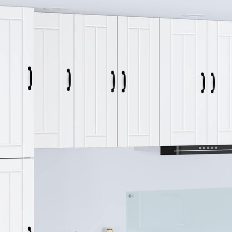 Vidaxl wandkast lucca 2 st wit bewerkt hout