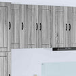 Vidaxl wandkast lucca 2 st grijs sonoma bewerkt hout