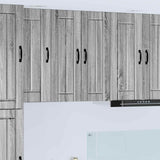 Vidaxl wandkast lucca 2 st grijs sonoma bewerkt hout
