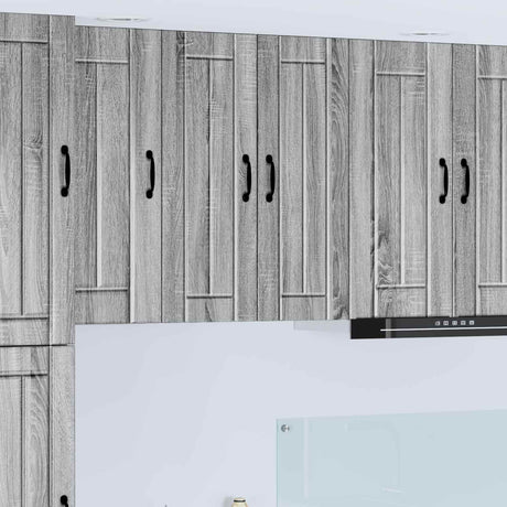 Vidaxl wandkast lucca 2 st grijs sonoma bewerkt hout