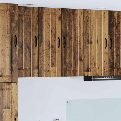Vidaxl wandkast lucca oud hout 30 x 31 x 80 cm bewerkt hout