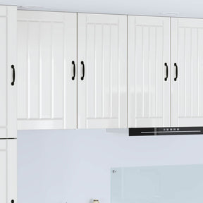 Vidaxl wandkast lucca hoogglans wit 40 x 31 x 80 cm bewerkt hout