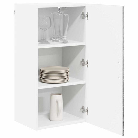 Vidaxl wandkast lucca grijs sonoma 40 x 31 x 80 cm bewerkt hout
