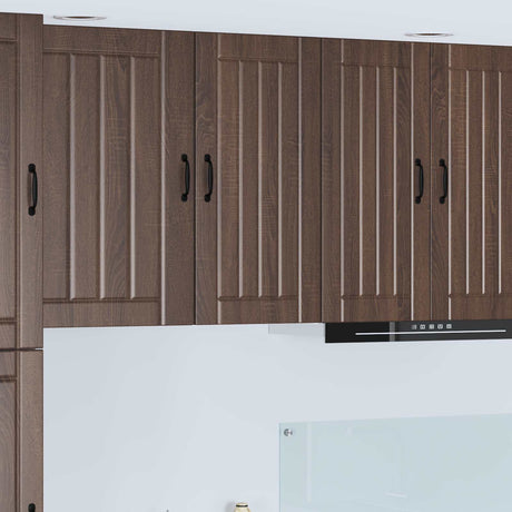 Vidaxl wandkast lucca bruin eiken 40 x 31 x 80 cm bewerkt hout