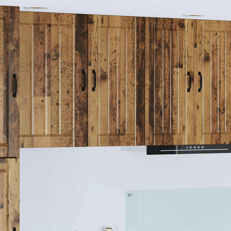 Vidaxl wandkast lucca oud hout 40 x 31 x 80 cm bewerkt hout