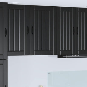 Vidaxl wandkast lucca zwart 50 x 31 x 80 cm bewerkt hout
