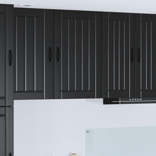 Vidaxl wandkast lucca zwart 50 x 31 x 80 cm bewerkt hout