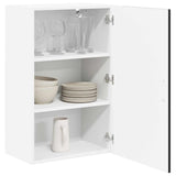 Vidaxl wandkast lucca zwart 50 x 31 x 80 cm bewerkt hout