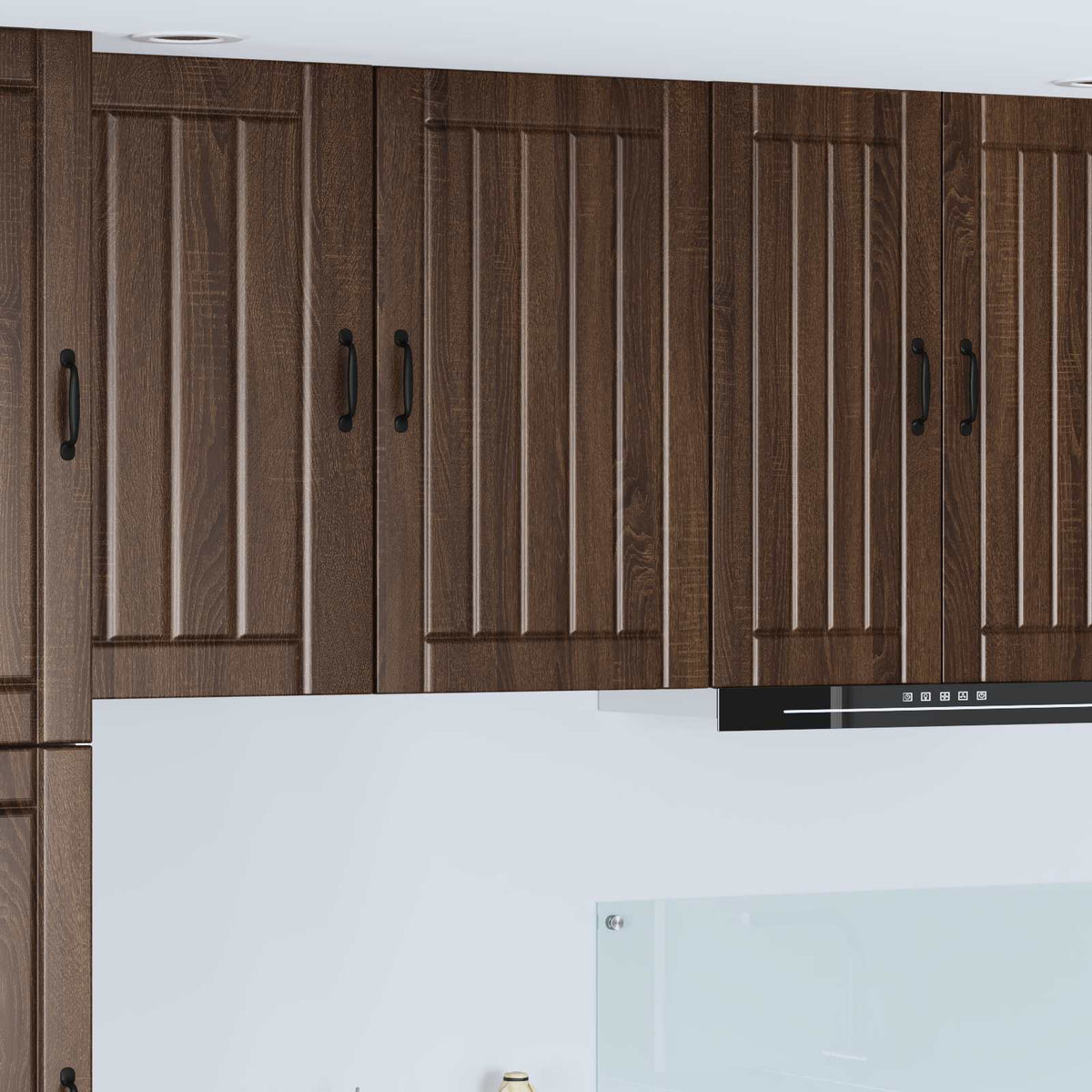 Vidaxl wandkast lucca bruin eiken 50 x 31 x 80 cm bewerkt hout