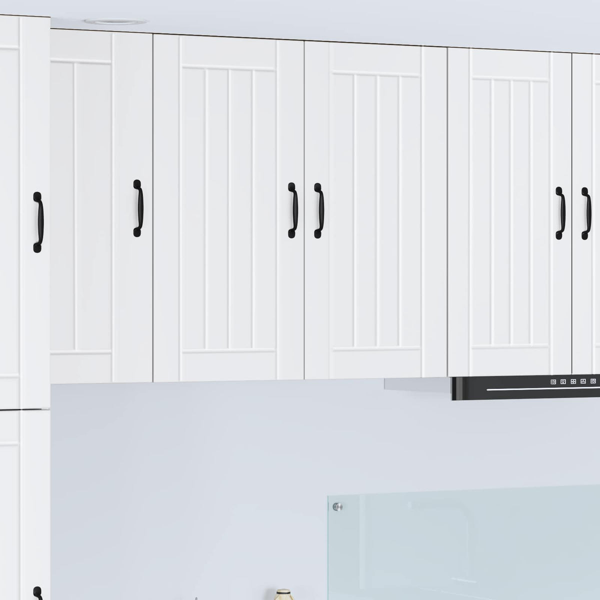 Vidaxl wandkast lucca wit 80 x 31 x 80 cm bewerkt hout