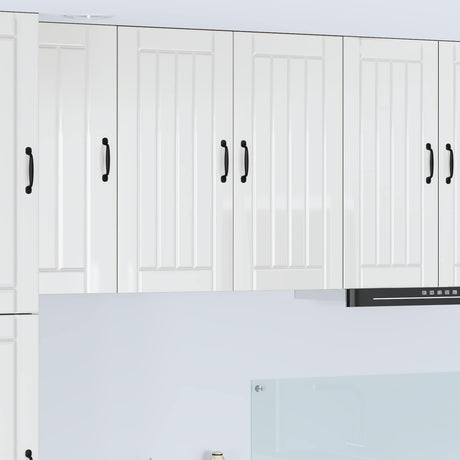 Vidaxl wandkast lucca hoogglans wit 80 x 31 x 80 cm bewerkt hout