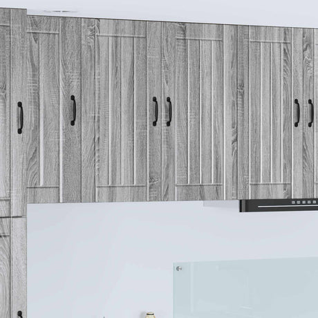 Vidaxl wandkast lucca grijs sonoma 80 x 31 x 80 cm bewerkt hout